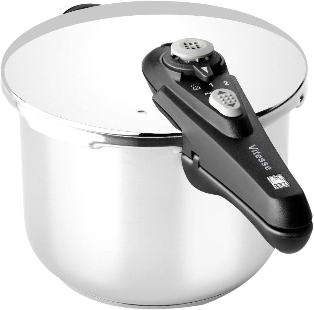 Autocuiseur 3 En 1 Huanyu – 7 Litres Acier Inox 304 – Pression Réglable 3 Niveaux – Avec Couvercle Verre Et Panier Vapeur – Pour Toutes Plaques